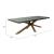Suan Rectangular Faux Concrete/Wood Dining Table