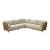 Teras L-Shape Olefin/Wood Outdoor Sectional