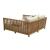 Teras Olefin/Wood Outdoor Daybed