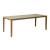 Kata Rectangular Faux Concrete/Wood Dining Table