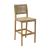Corde Synthetic Rattan Weave/Wood Outdoor Barstool