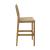 Corde Synthetic Rattan Weave/Wood Outdoor Barstool