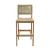 Corde Synthetic Rattan Weave/Wood Outdoor Barstool