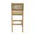 Corde Synthetic Rattan Weave/Wood Outdoor Barstool
