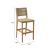 Corde Synthetic Rattan Weave/Wood Outdoor Barstool