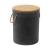 Beban Round Wood/Faux Concrete Side Table