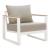 Welt Olefin/Aluminum Outdoor Armchair
