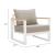 Welt Olefin/Aluminum Outdoor Armchair