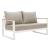 Welt Olefin/Aluminum Outdoor Sofa