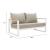 Welt Olefin/Aluminum Outdoor Sofa