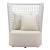 Hudu Olefin/Aluminum Accent Chair