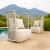 Hudu Olefin/Aluminum Accent Chair