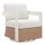 Gelo Olefin/Synthetic Rattan Weave Swivel Chair