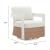 Gelo Olefin/Synthetic Rattan Weave Swivel Chair