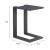 Tudi Rectangular Aluminum Outdoor Side Table