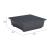 Tien Rectangular Aluminum Outdoor Side Table
