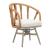 Safal Synthetic Rattan Weave/Aluminum Outdoor Swivel Dining Chair