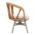 Safal Synthetic Rattan Weave/Aluminum Outdoor Swivel Dining Chair