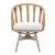 Safal Synthetic Rattan Weave/Aluminum Outdoor Swivel Dining Chair