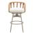 Safal Olefin/Aluminum/Synthetic Rattan Weave Swivel Barstool