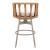 Safal Olefin/Aluminum/Synthetic Rattan Weave Swivel Barstool