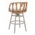 Safal Olefin/Aluminum/Synthetic Rattan Weave Swivel Barstool