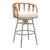 Safal Olefin/Aluminum/Synthetic Rattan Weave Swivel Barstool