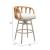 Safal Olefin/Aluminum/Synthetic Rattan Weave Swivel Barstool