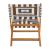 Sunshine Synthetic Rattan Weave/Wood Outdoor Lounge Chair