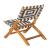 Sunshine Synthetic Rattan Weave/Wood Outdoor Lounge Chair