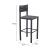 Iska Aluminum Outdoor Barstool