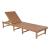 Breath Synthetic Rattan Weave/Wood Chaise Lounge
