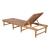 Breath Synthetic Rattan Weave/Wood Chaise Lounge