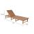 Breath Synthetic Rattan Weave/Wood Chaise Lounge