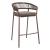 Skye Olefin/Synthetic Rattan Weave/Steel Barstool