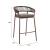 Skye Olefin/Synthetic Rattan Weave/Steel Barstool