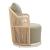 Lanai Olefin/Synthetic Rattan Weave Outdoor Swivel Chair