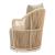Lanai Olefin/Synthetic Rattan Weave Outdoor Swivel Chair