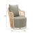 Lanai Olefin/Synthetic Rattan Weave Outdoor Swivel Chair
