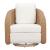 Solara Olefin/Synthetic Rattan Weave Outdoor Swivel Chair