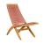 Rova Synthetic Rattan Weave/Wood Lounge Chair