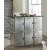 Brancaster Marble/Aluminum Rectangular Storage Bar Table