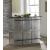Brancaster Marble/Aluminum Rectangular Storage Bar Table
