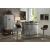 Brancaster Marble/Aluminum Rectangular Storage Bar Table