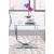 Danville Glass End Table with Chrome U-shaped Base