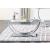 Danville Glass Rectangular Coffee Table with Chrome U-shaped Base