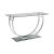 Danville Glass Rectangular Sofa Table with Chrome U-shaped Base