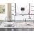 Danville Glass Rectangular Sofa Table with Chrome U-shaped Base