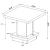 Reston Wood Veneer Pedestal Square End Table