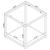 Cora Glass/Metal End Table with Mirror Shelf